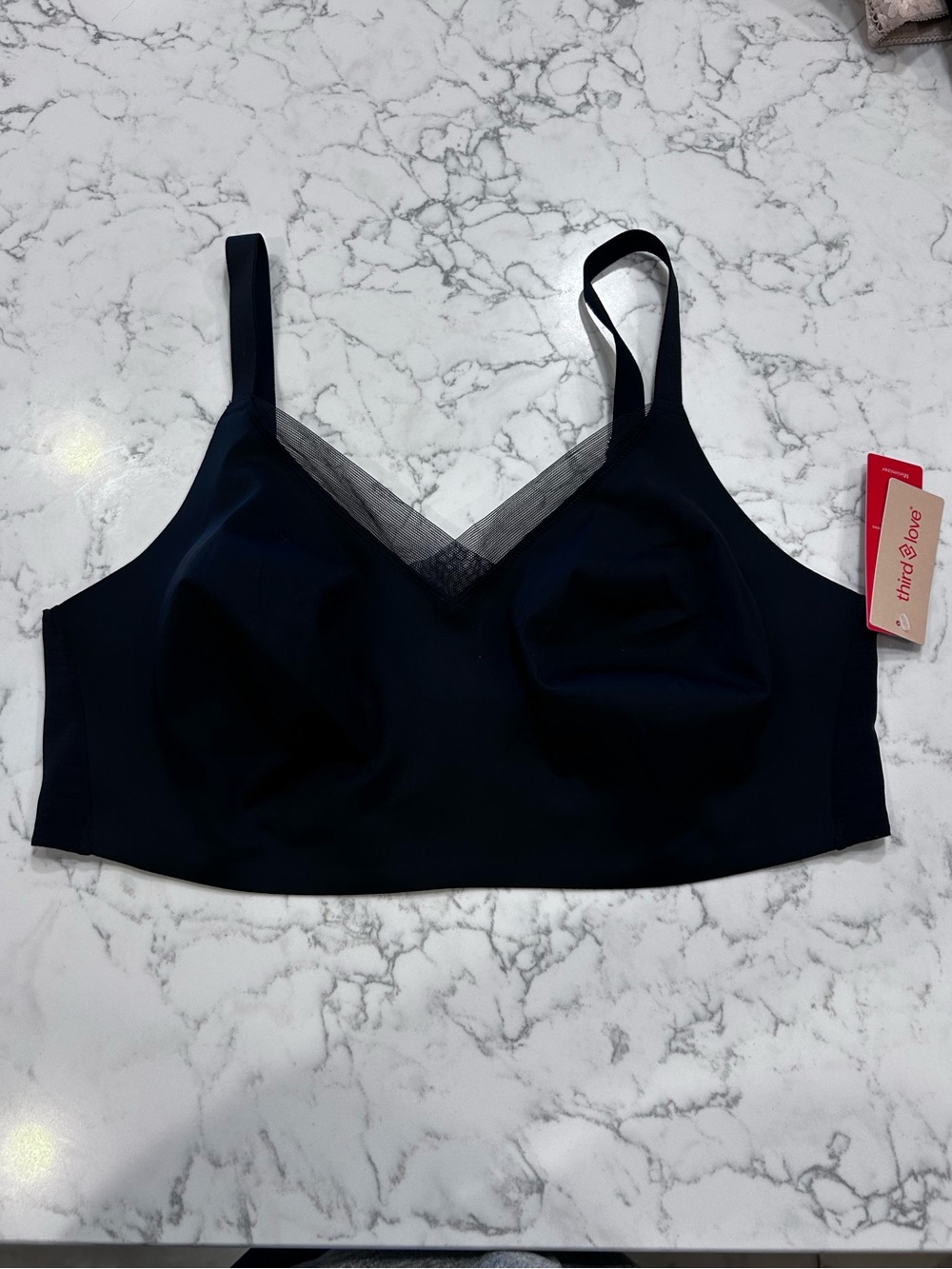 NWT Thirdlove Black Unlined Wireless Minimizer 24/7 Classic Bra Size 36E